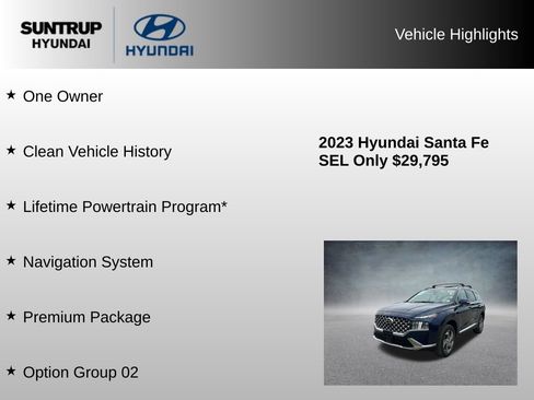 Used 2023 Hyundai Santa Fe SEL w/ Premium Package AWD/4WD image 8