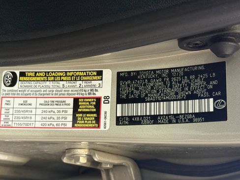 Used 2021 Lexus ES 250 w/ Premium Package AWD/4WD image 36