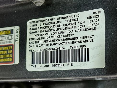 Used 2019 Honda CR-V Touring image 36