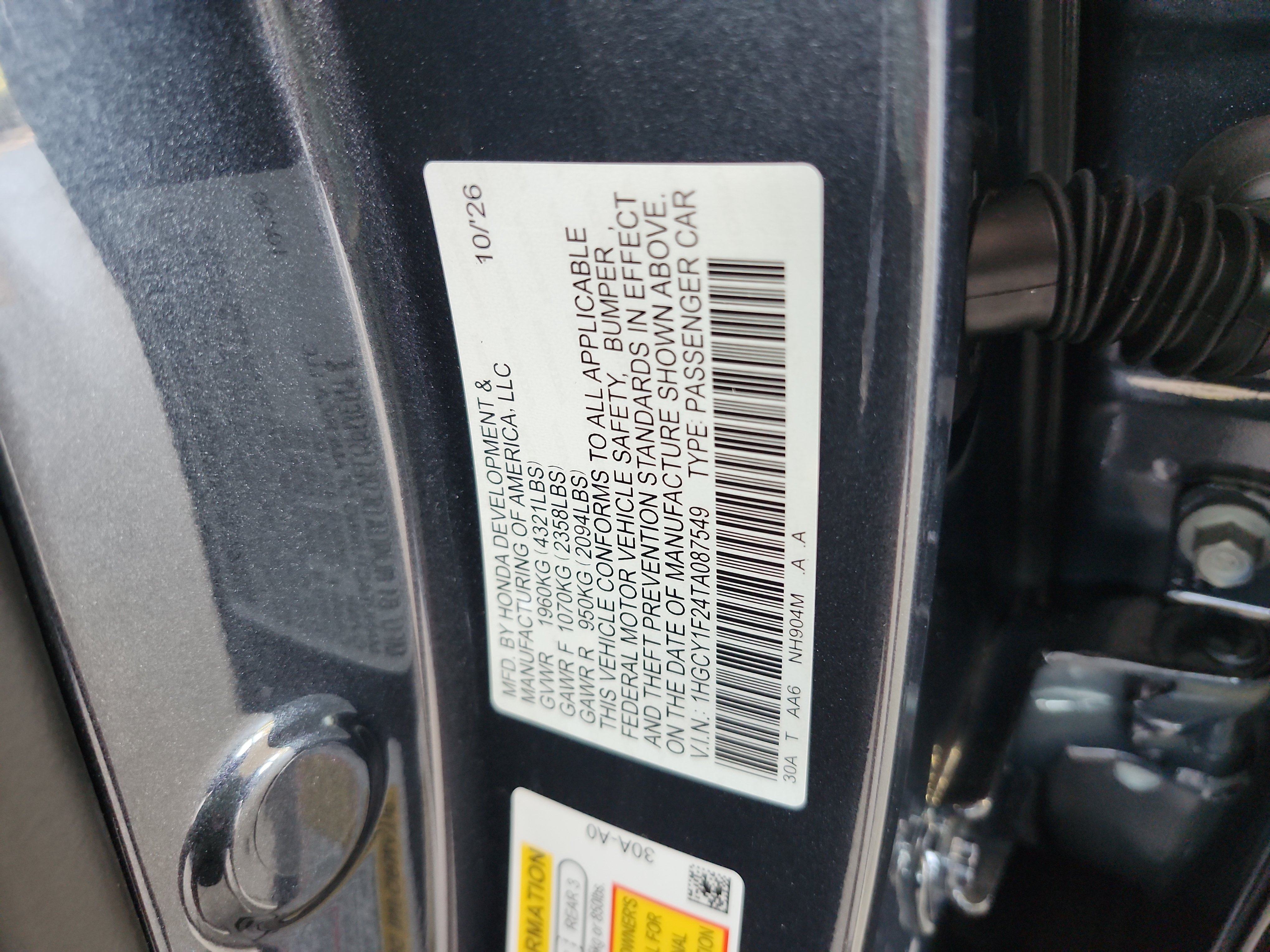 New 2026 Honda Accord LX image 27