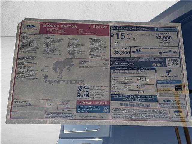 New 2026 Ford Bronco Raptor w/ Interior Carbon Fiber Pack AWD/4WD image 18