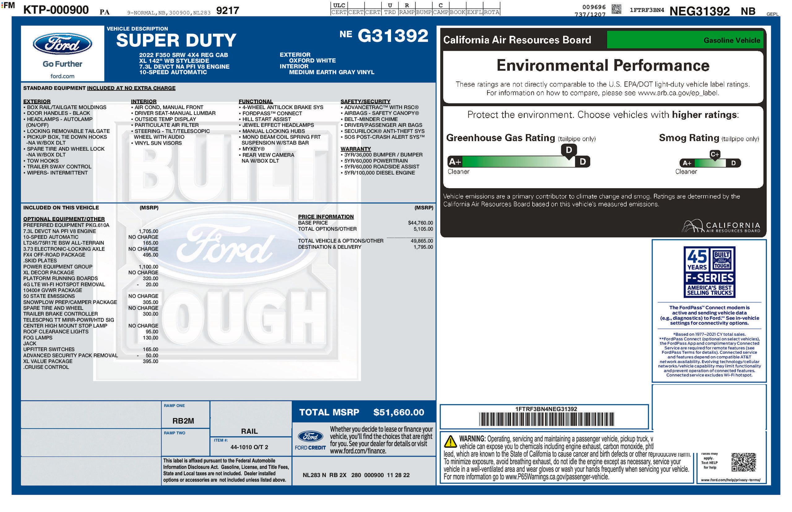 Used 2022 Ford F350 XL w/ Power Equipment Group AWD/4WD image 2