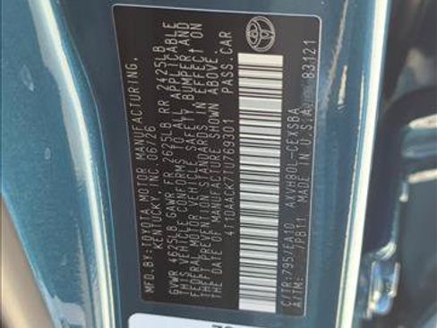 Certified 2026 Toyota Camry SE FWD image 24