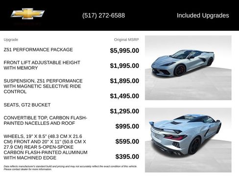Used 2021 Chevrolet Corvette Stingray Preferred Conv w/ Z51 Performance Package RWD image 5