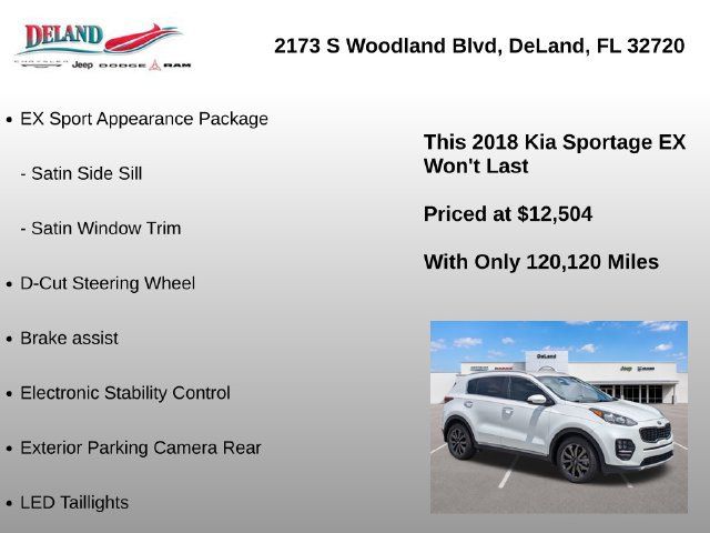 Used 2018 Kia Sportage EX w/ EX Sport Appearance Package FWD image 12