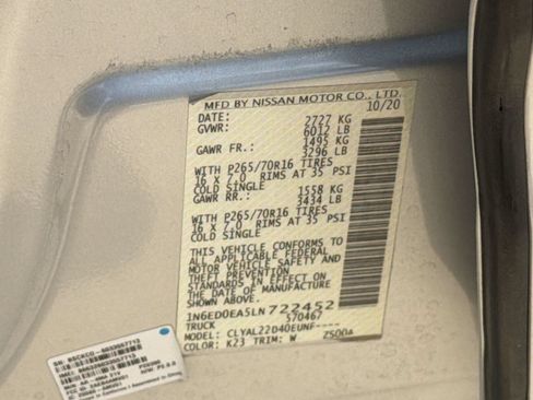 Used 2020 Nissan Frontier SV RWD image 23