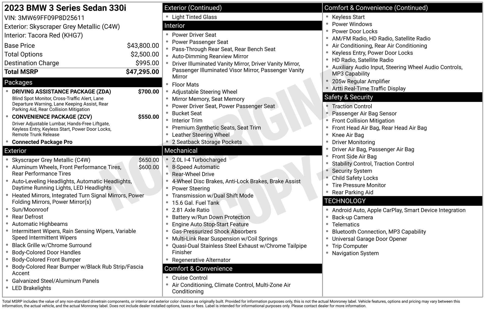 Used 2023 BMW 330i Sedan w/ Driving Assistance Package RWD image 17