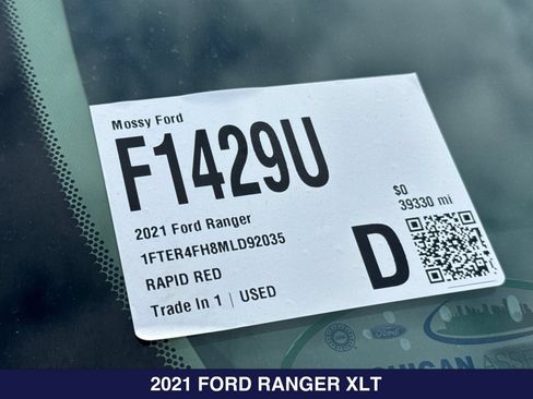 Used 2021 Ford Ranger XLT w/ Equipment Group 301A Mid AWD/4WD image 2
