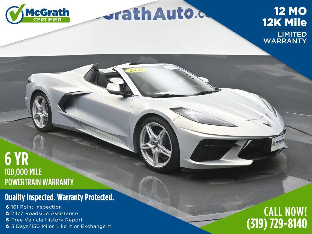 Used 2023 Chevrolet Corvette Stingray Preferred Conv w/ Battery Protection Package RWD image 1