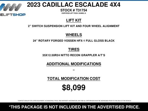 Used 2023 Cadillac Escalade Premium Luxury w/ Performance Package image 2
