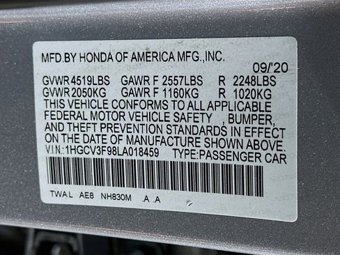 Used 2020 Honda Accord Touring image 12