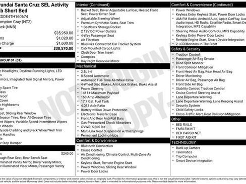 New 2026 Hyundai Santa Cruz SEL AWD/4WD image 39