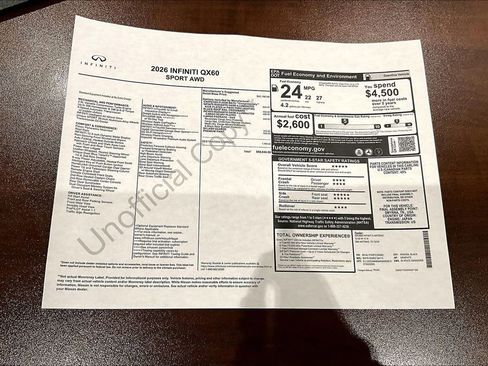 New 2026 INFINITI QX60 Sport image 40