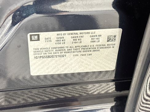 Used 2016 Chevrolet Cruze LTZ w/ Enhanced Safety Package FWD image 12