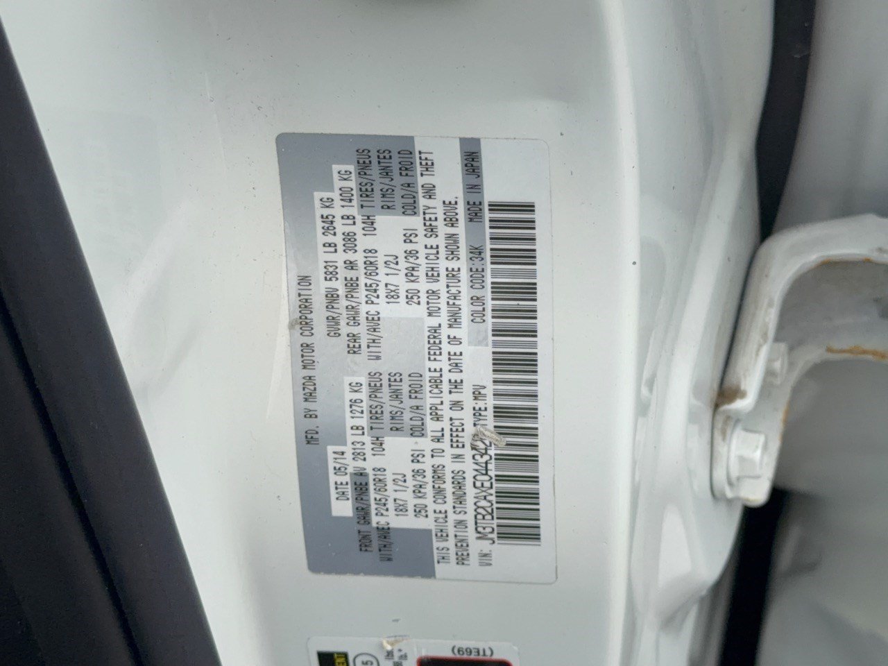 Used 2014 MAZDA CX-9 Touring w/ Touring Technology Package FWD image 32