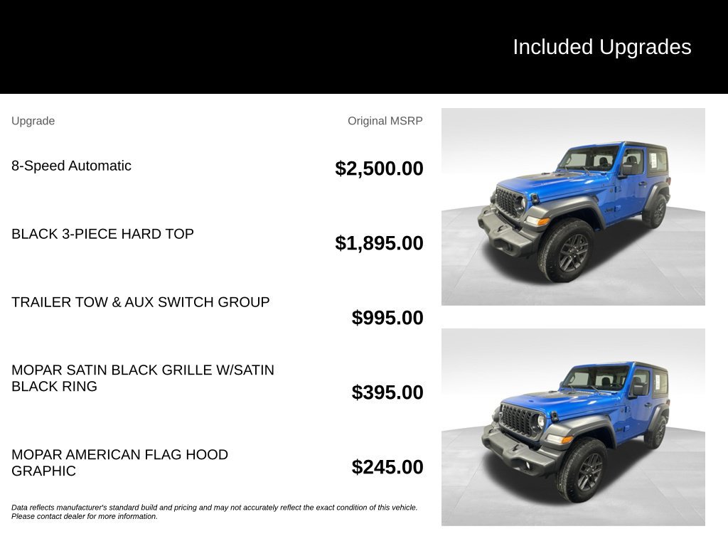 Used 2026 Jeep Wrangler Sport AWD/4WD image 2