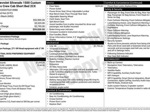 New 2026 Chevrolet Silverado 1500 Custom Trail Boss AWD/4WD image 8
