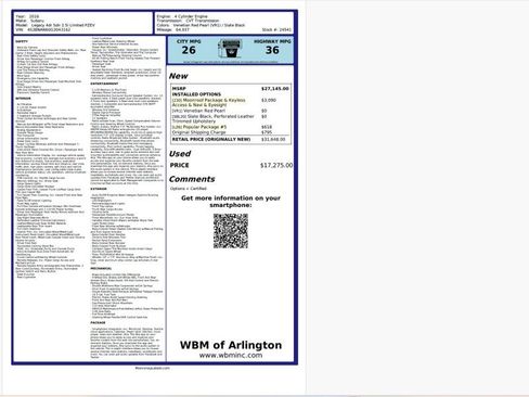 Used 2016 Subaru Legacy 2.5i Limited image 2