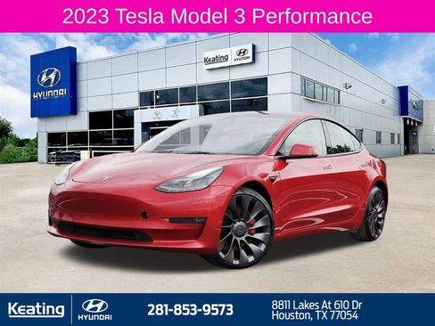 Used 2023 Tesla Model 3 Performance AWD/4WD image 1