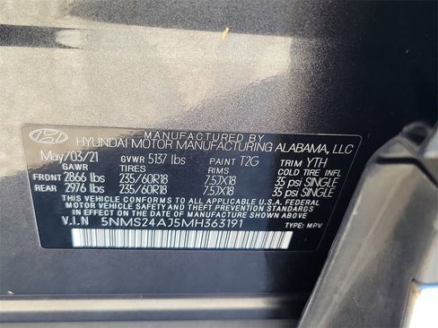 Used 2021 Hyundai Santa Fe SEL w/ Cargo Package image 33