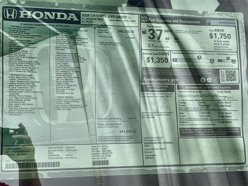New 2026 Honda CR-V Sport-L image 33