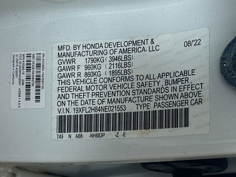 Used 2022 Honda Civic Sport image 12
