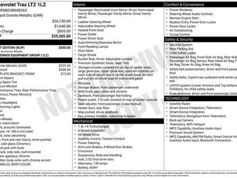 Used 2016 Chevrolet Trax LTZ w/ Midnight Edition AWD/4WD image 37