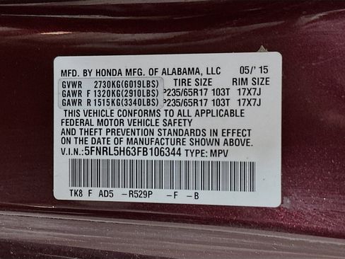 Used 2015 Honda Odyssey EX-L image 33