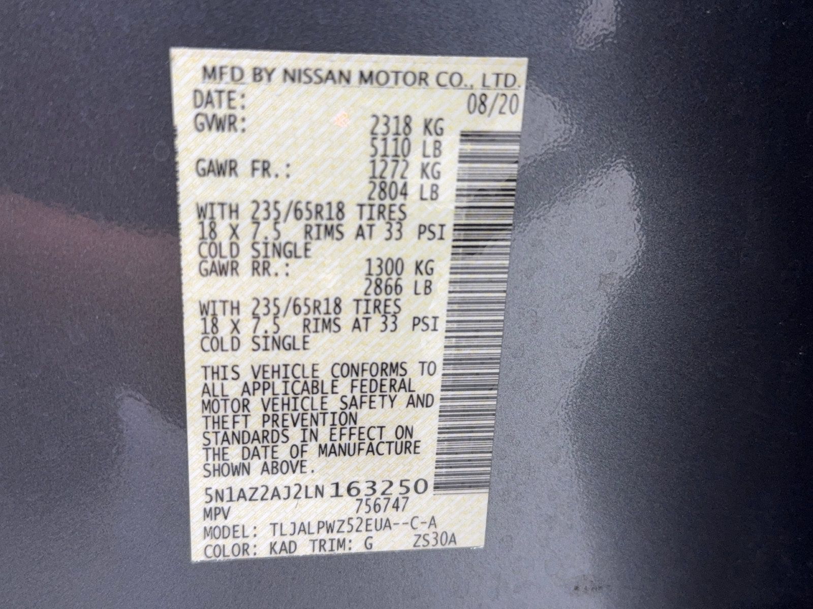 Used 2020 Nissan Murano S w/ Technology Package FWD image 52