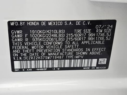 Certified 2025 Honda HR-V LX image 34