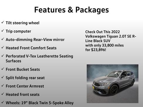 Used 2022 Volkswagen Tiguan SE R-Line AWD/4WD image 24
