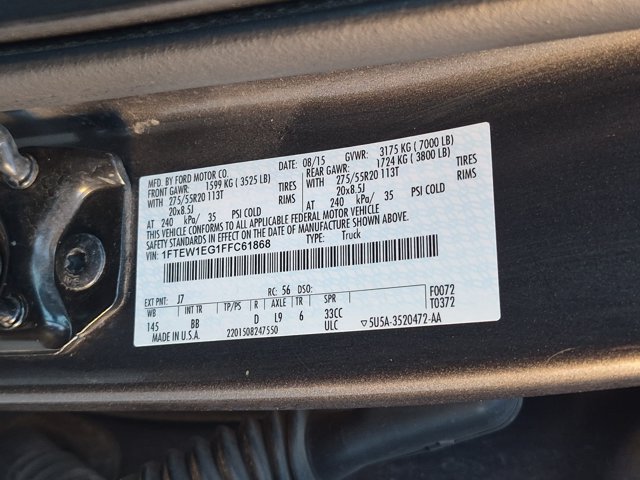 Used 2015 Ford F150 Platinum w/ Equipment Group 701A Luxury AWD/4WD image 14