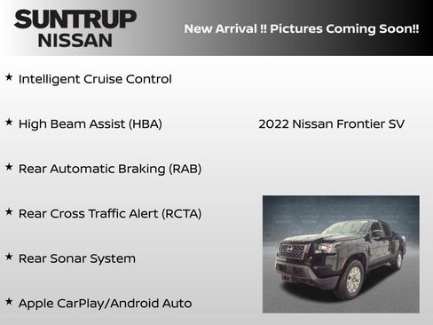 Certified 2022 Nissan Frontier SV w/ Technology Package AWD/4WD image 9