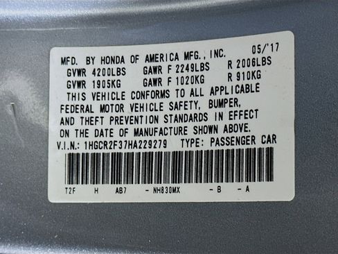 Used 2017 Honda Accord LX image 12