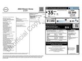 Used 2024 Nissan Versa S w/ Trunk Package image 2