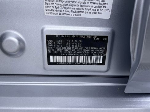 Used 2012 Subaru Legacy 3.6R Limited w/ Popular Pkg 2 image 11