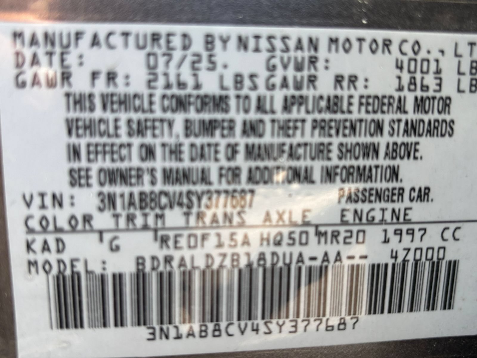 Used 2025 Nissan Sentra SV FWD image 25