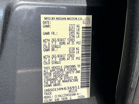 Certified 2023 Nissan Frontier SV w/ SV Convenience Package RWD image 33
