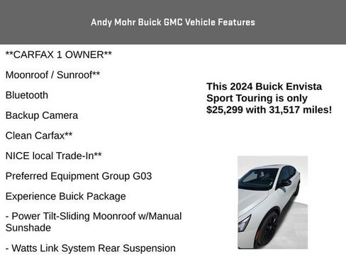 Used 2024 Buick Envista Sport Touring w/ Convenience I Package FWD image 4