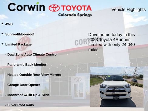 Used 2023 Toyota 4Runner Limited AWD/4WD image 6