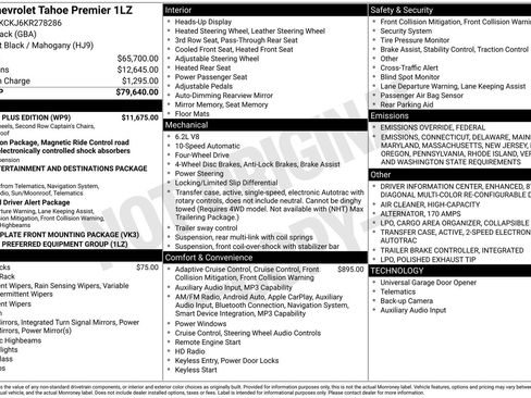 Certified 2019 Chevrolet Tahoe Premier w/ Premier Plus Edition image 44