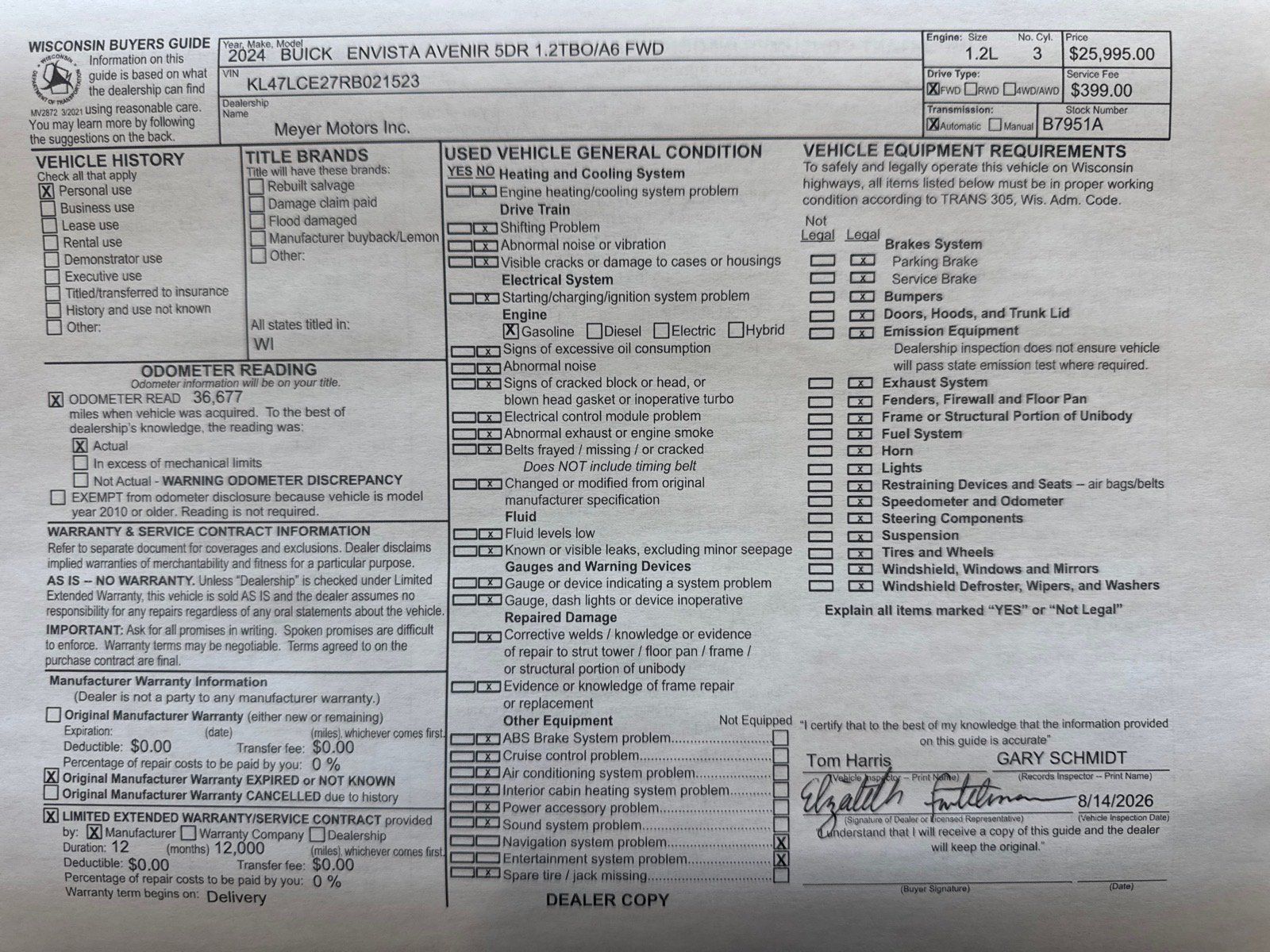 Certified 2024 Buick Envista Avenir FWD image 31