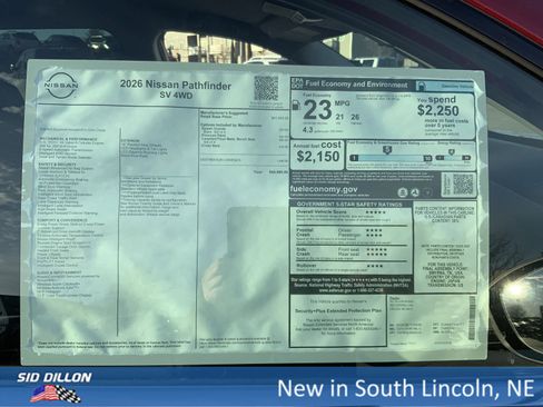 New 2026 Nissan Pathfinder SV image 13