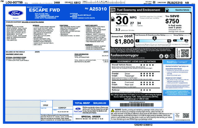 Certified 2024 Ford Escape Active FWD image 5