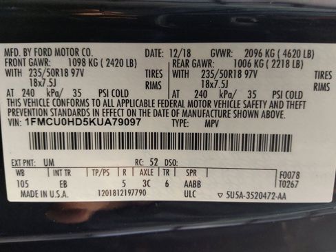 Used 2019 Ford Escape SEL FWD image 33