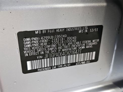 Used 2012 Subaru Impreza 2.0i Premium image 35