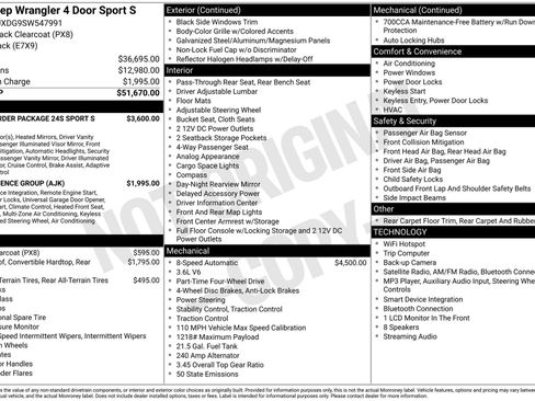 Used 2025 Jeep Wrangler Unlimited Sport AWD/4WD image 3
