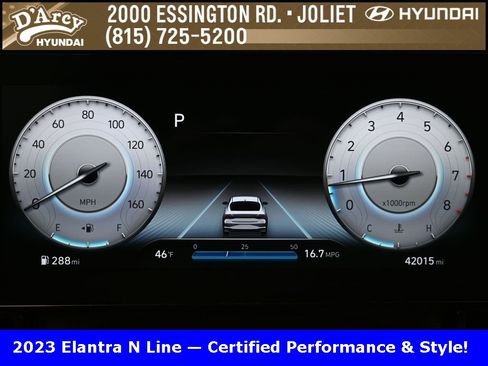 Certified 2023 Hyundai Elantra N Line w/ Preferred Accessory Package image 9