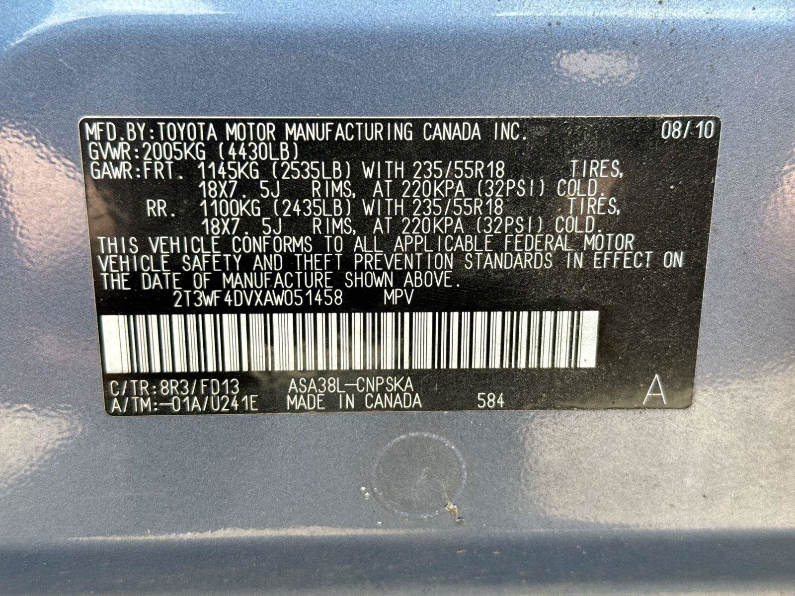Used 2010 Toyota RAV4 Sport w/ Sport Extra Value Pkg FWD image 28