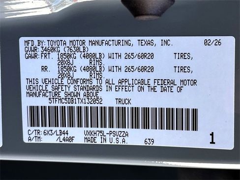 New 2026 Toyota Tundra 1794 Edition image 24